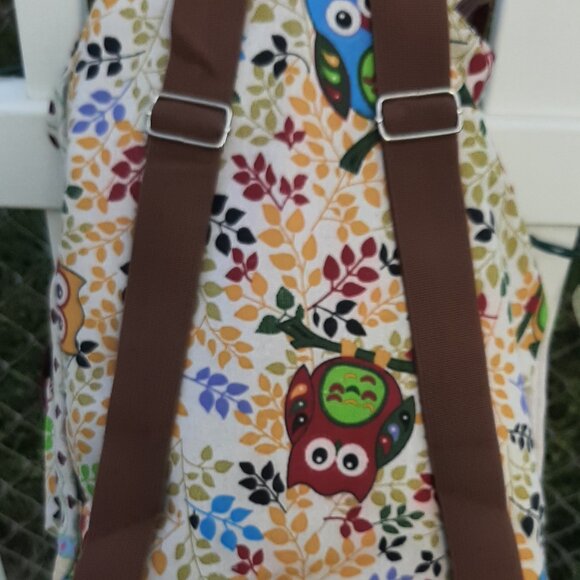 Cutest Owl Backpack/Overnight Bag/Diaper Bag - Picture 3 of 4